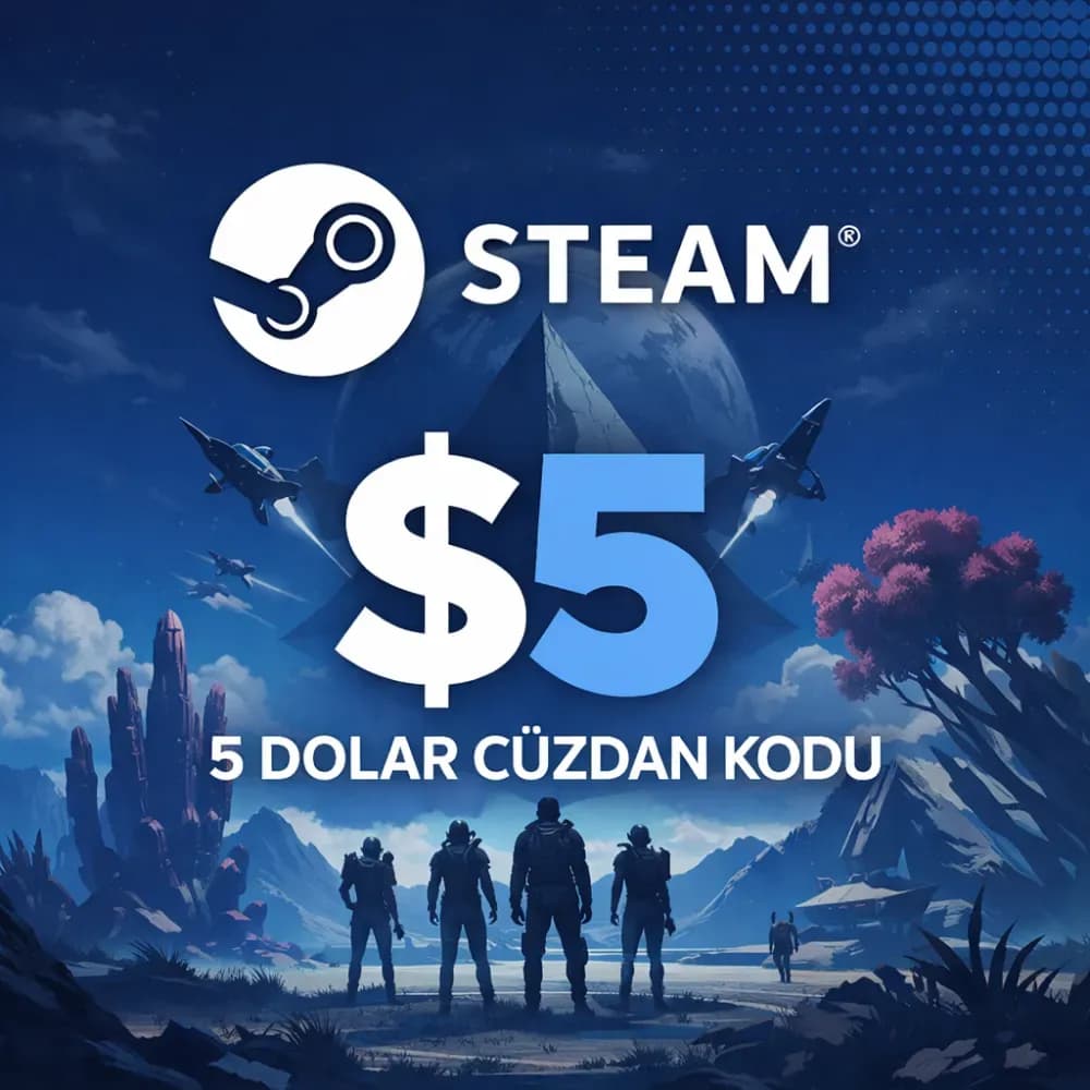 Steam 5 USD Cüzdan Kodu Otomatik Teslimat Global